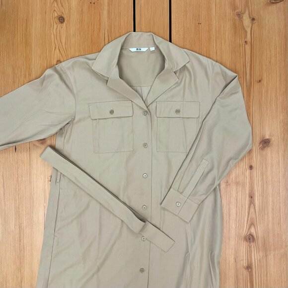 UV Protection Long-Sleeve Shirt Dress - Picture 6 of 7